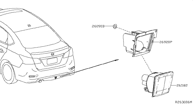2016 Nissan Sentra Fog,Daytime Running & Driving Lamp Diagram 3