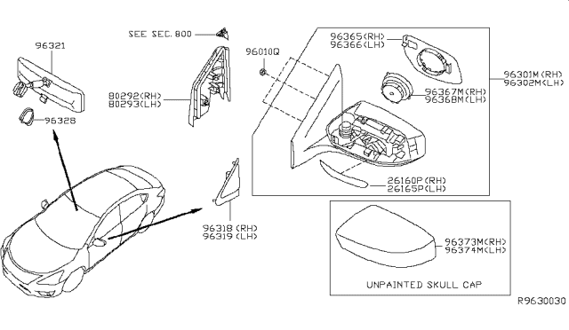 2013 Nissan Sentra Rear View Mirror Diagram