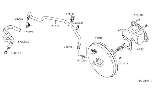 2019 Nissan Sentra Brake Servo & Servo Control Diagram 2