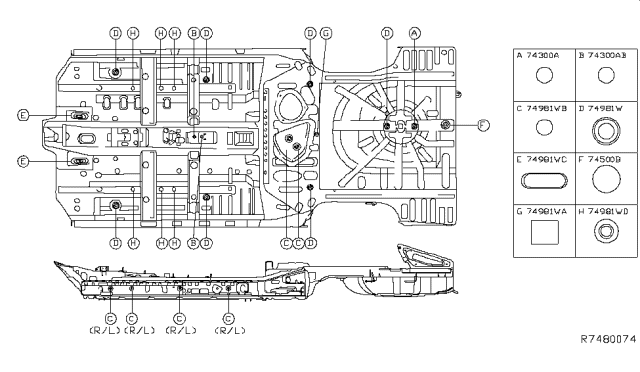 2019 Nissan Sentra Floor Fitting Diagram 2