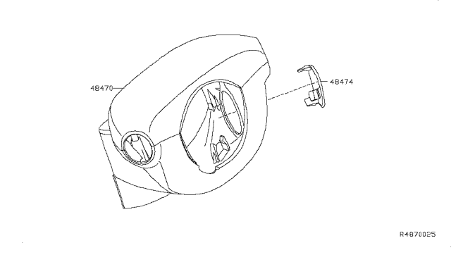 2014 Nissan Sentra Cover Set-Steering Column Diagram for 48470-3SG0B