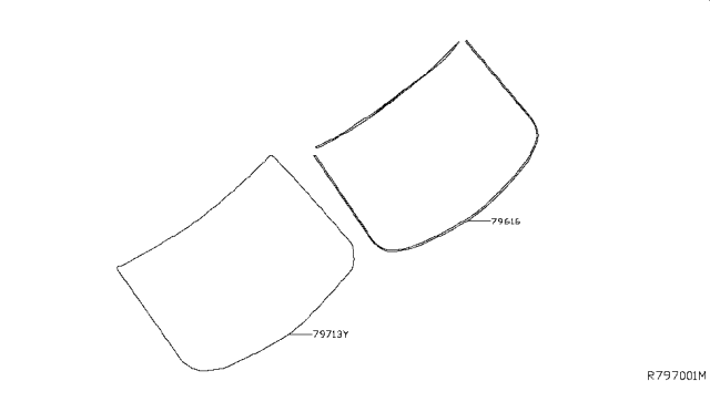 2019 Nissan Sentra Rear Window Diagram