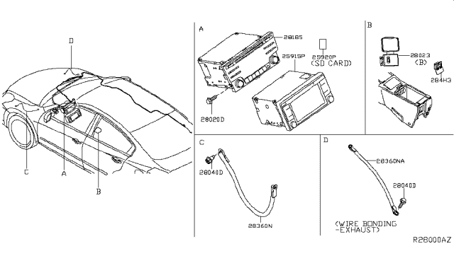 2013 Nissan Sentra Audio & Visual Diagram 2