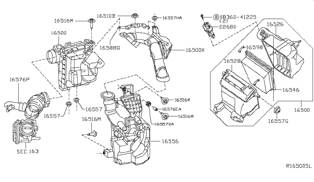 2017 Nissan Sentra Air Cleaner Diagram 2