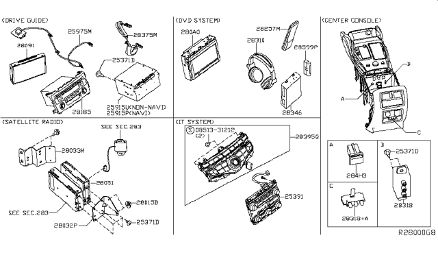 2016 Nissan Pathfinder Audio & Visual Diagram 3