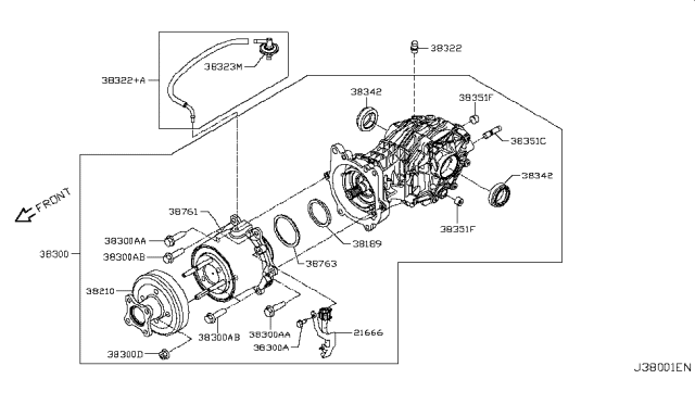 2019 Nissan Pathfinder Rear Final Drive Diagram 2