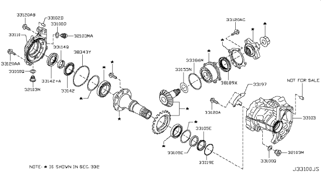 2016 Nissan Pathfinder Transfer Case Diagram