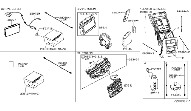 2018 Nissan Pathfinder Audio & Visual Diagram 4