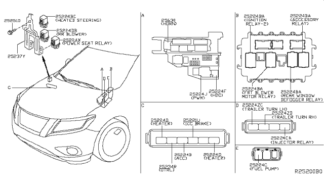 2017 Nissan Pathfinder Relay Diagram 1