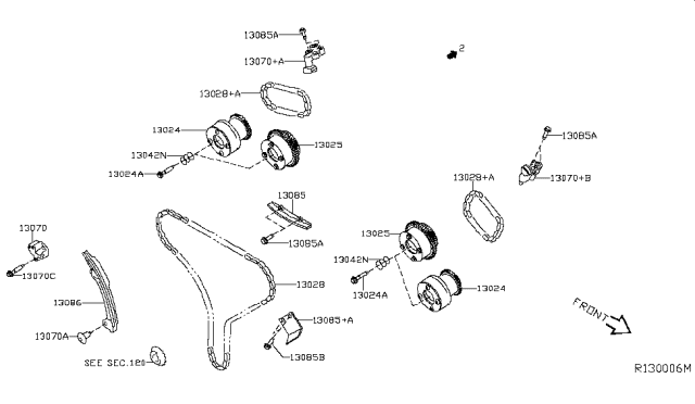 2017 Nissan Pathfinder Camshaft & Valve Mechanism Diagram 6