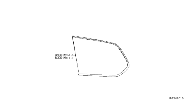 2019 Nissan Pathfinder Side Window Diagram