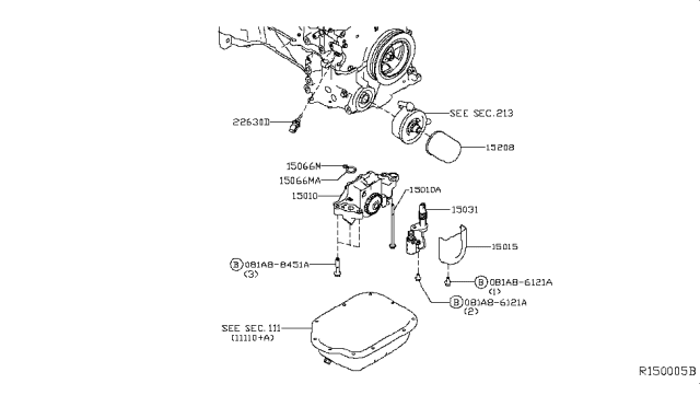 2018 Nissan Pathfinder Lubricating System Diagram 3