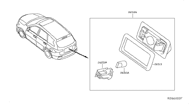 2013 Nissan Pathfinder Licence Plate Lamp Diagram