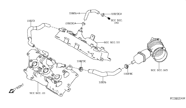 2016 Nissan Pathfinder Crankcase Ventilation Diagram 1