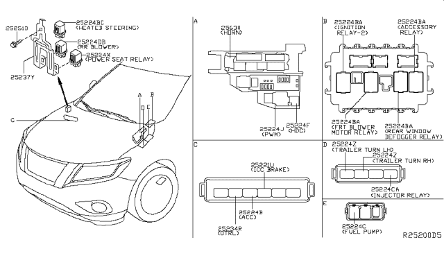 2018 Nissan Pathfinder Relay Diagram 2