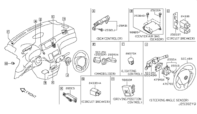 2013 Nissan Quest Electrical Unit Diagram 8