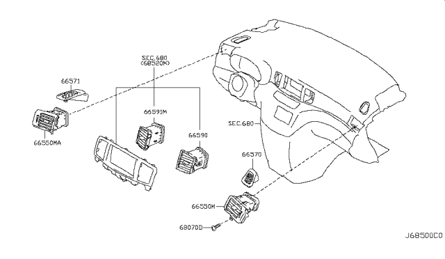 2013 Nissan Quest Ventilator Diagram