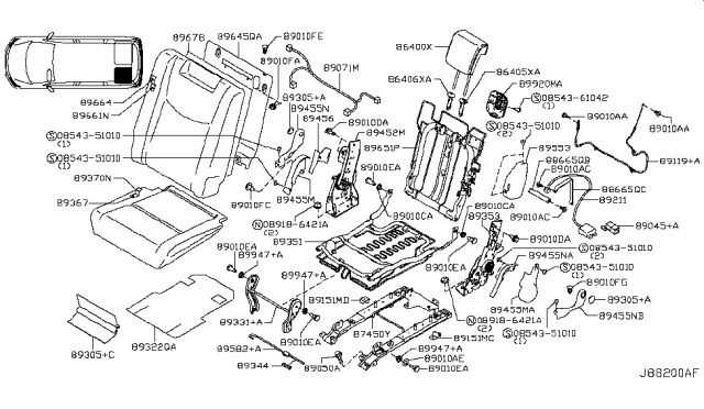 2011 Nissan Quest 3rd Seat Diagram 2