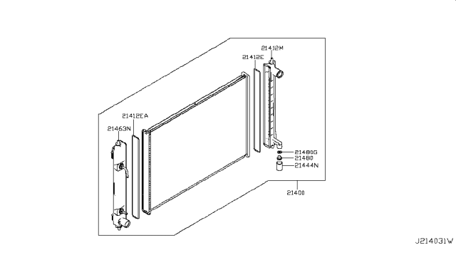 2011 Nissan Quest Radiator,Shroud & Inverter Cooling Diagram 2