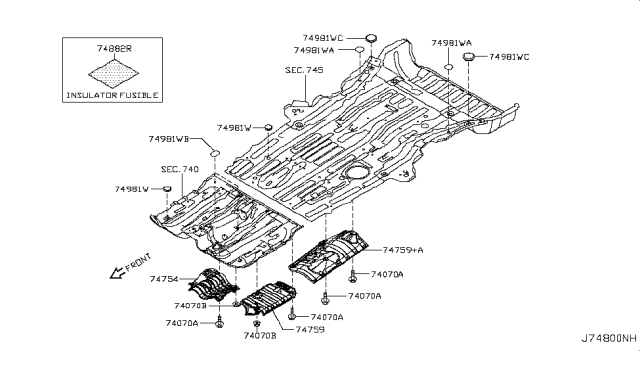 2016 Nissan Quest Floor Fitting Diagram 2