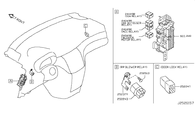 2012 Nissan Quest Relay Diagram 3