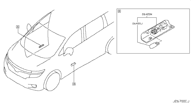 2012 Nissan Quest Lamps (Others) Diagram 1