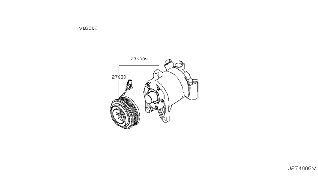 2017 Nissan Quest Compressor Diagram