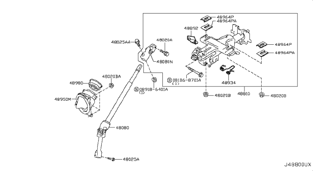 2013 Nissan Quest Steering Column Diagram