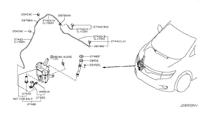 2012 Nissan Quest Windshield Washer Diagram 1