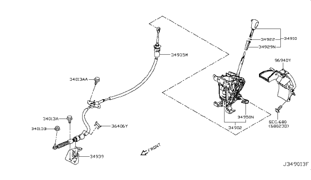 2016 Nissan Quest Auto Transmission Control Device Diagram