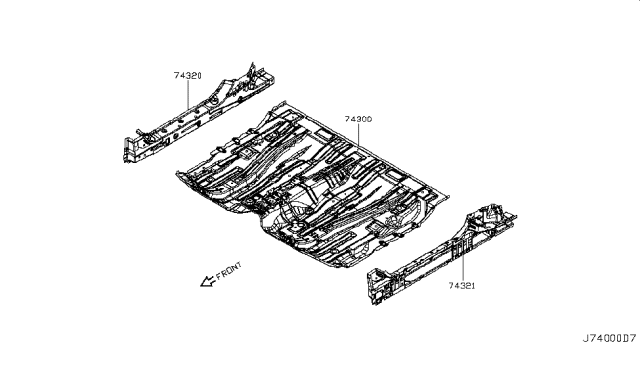 2015 Nissan Quest Floor Panel Diagram