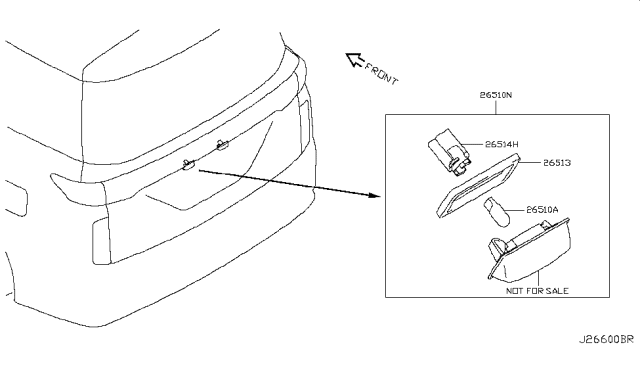 2012 Nissan Quest Licence Plate Lamp Diagram