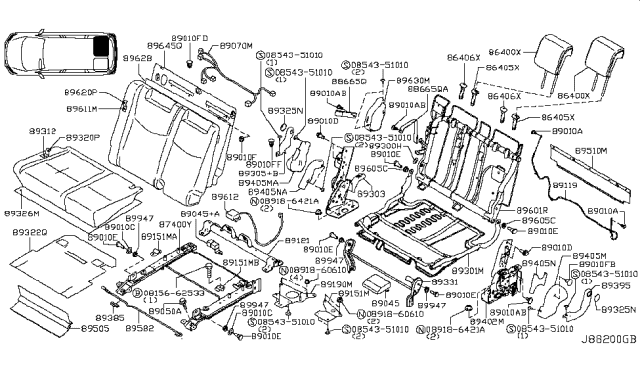 2016 Nissan Quest 3rd Seat Diagram 2