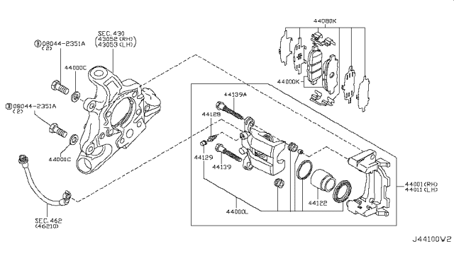 2012 Nissan Quest Rear Brake Diagram 1