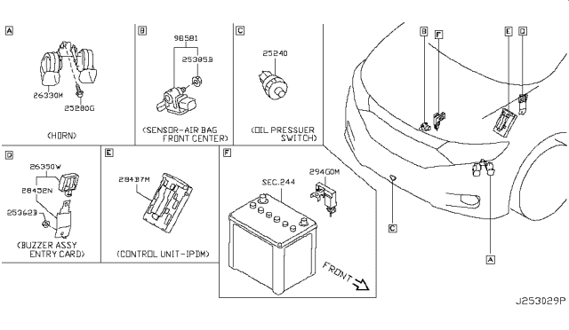 2013 Nissan Quest Electrical Unit Diagram 3