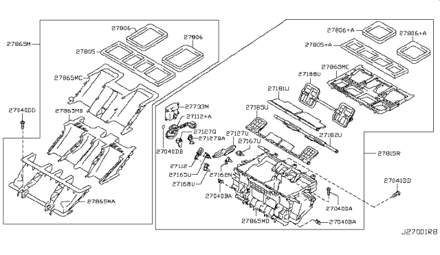 2012 Nissan Quest Heater & Blower Unit Diagram 3