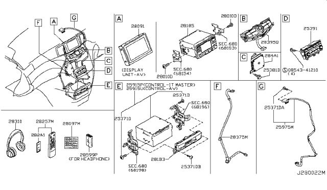 2013 Nissan Quest Audio & Visual Diagram 3