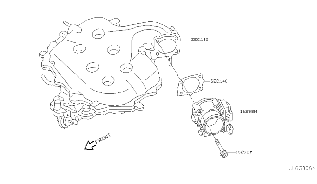 2003 Nissan Maxima Throttle Chamber Diagram