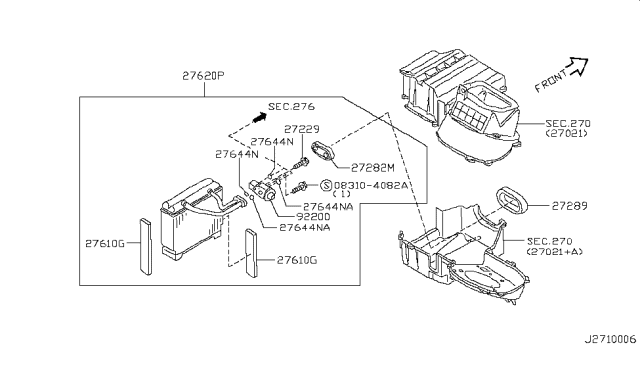 2000 Nissan Maxima Cooling Unit Diagram 3