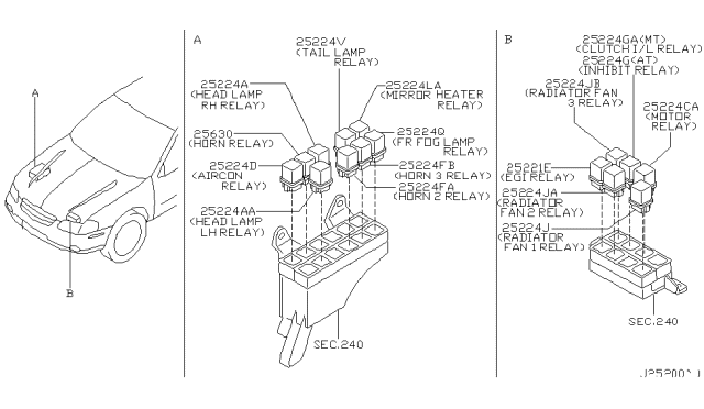 2002 Nissan Maxima Relay Diagram 2