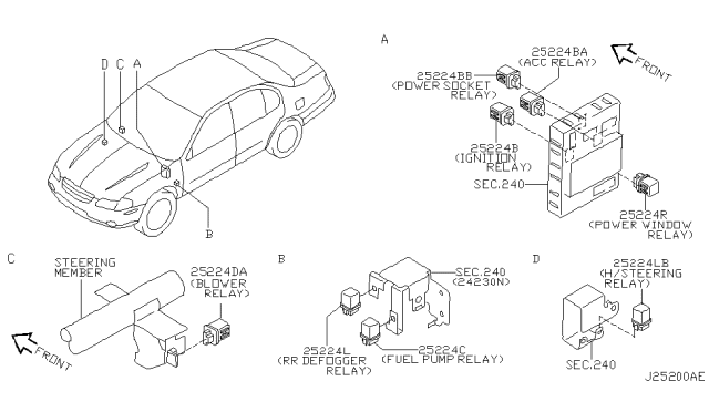 2001 Nissan Maxima Relay Diagram 6