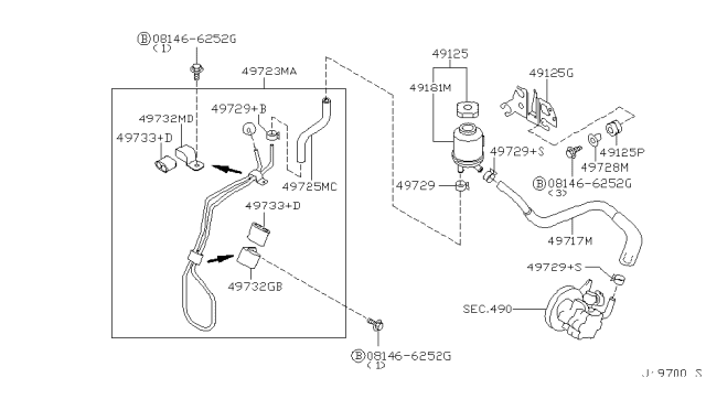 2003 Nissan Maxima Power Steering Piping Diagram 5