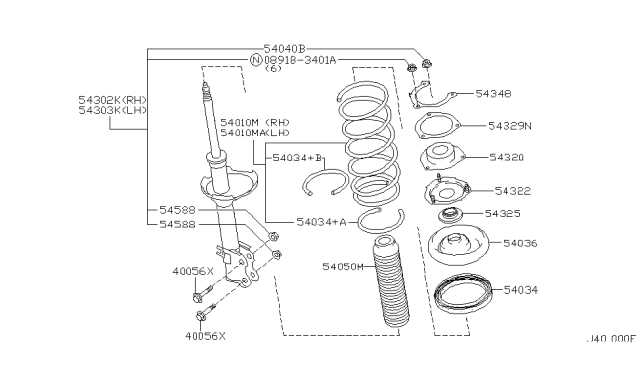 2000 Nissan Maxima Front Suspension Diagram 2