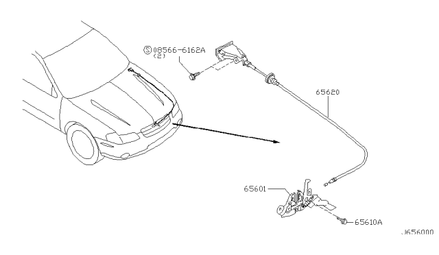 2000 Nissan Maxima Hood Lock Control Diagram