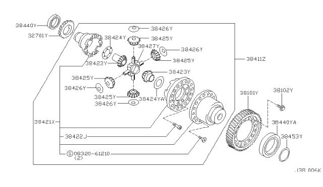 2002 Nissan Maxima Front Final Drive Diagram 2