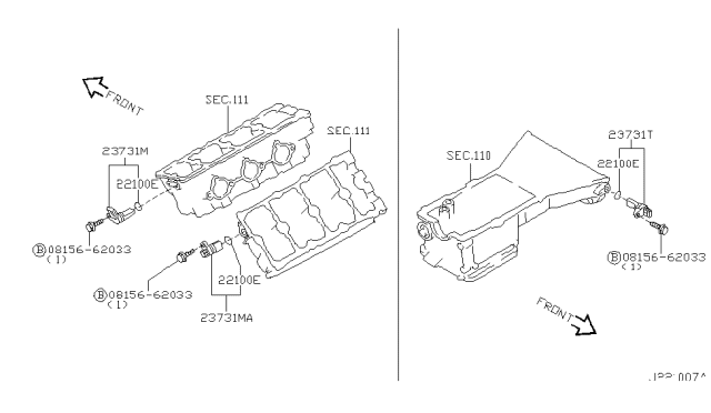 2003 Nissan Maxima Distributor & Ignition Timing Sensor Diagram