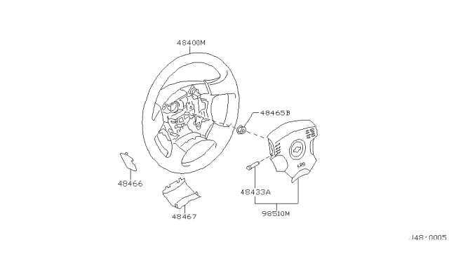 2000 Nissan Maxima Steering Wheel Diagram 1