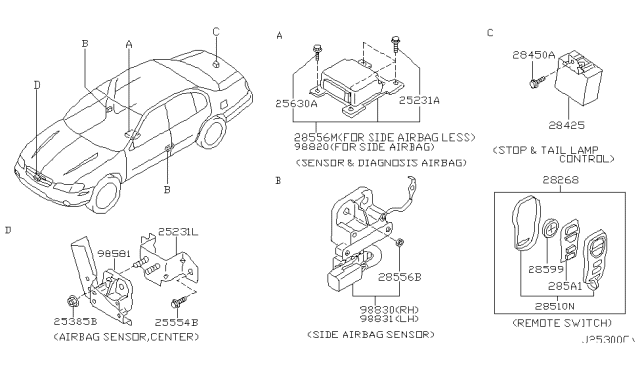 2001 Nissan Maxima Electrical Unit Diagram 5