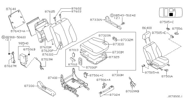 2000 Nissan Maxima Front Seat Diagram 7