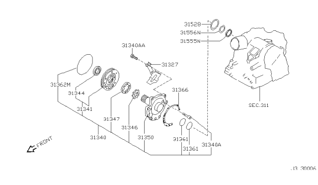 2000 Nissan Maxima Engine Oil Pump Diagram